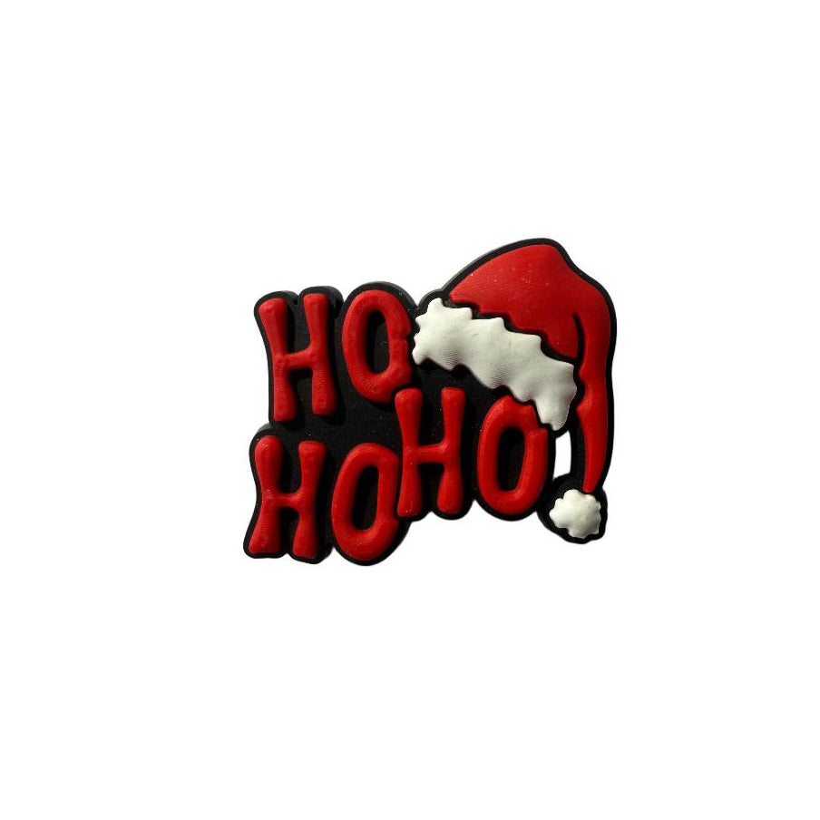 Ho Ho Ho Santa sing pin in pvc material to use in the dog collars by Pet7teen. 