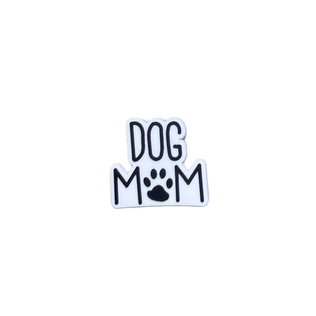 Dog mom, dog mother, dog lover pins or charms for dog collars. 