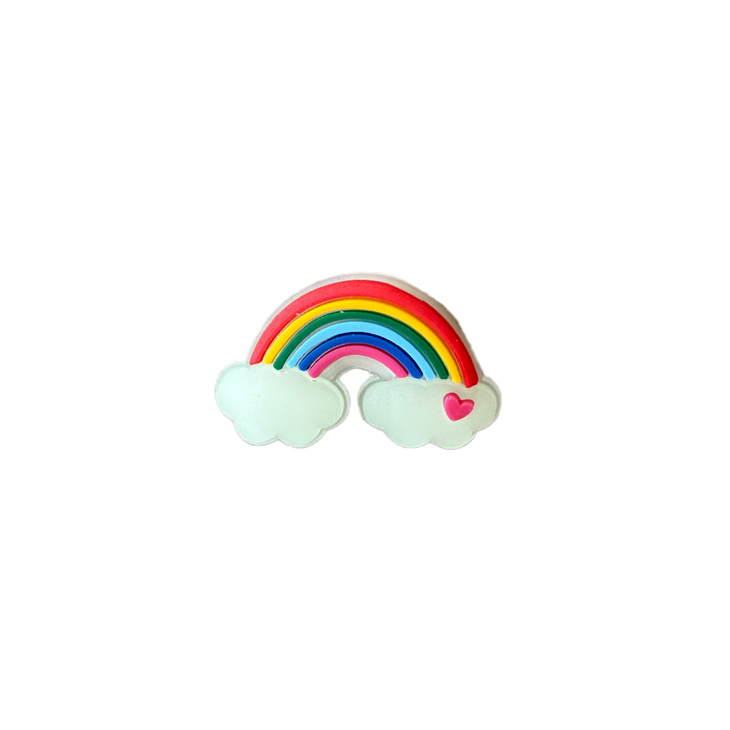 Pin reflective rainbow, dog collar pin or charms to personalize the collar. Save walk in the dark days. 