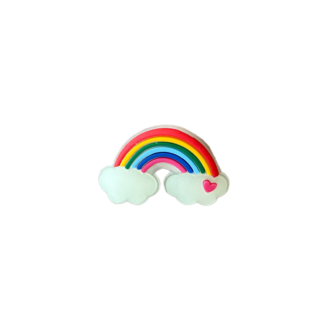 Pin reflective rainbow, dog collar pin or charms to personalize the collar. Save walk in the dark days. 